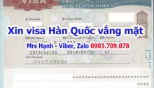 Dịch vụ làm visa Hàn Quốc vắng mặt